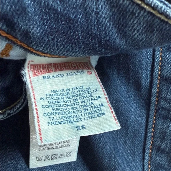 True Religion World Tour Made in Italy Jeans Vintage RARE FIND - Picture 2 of 6